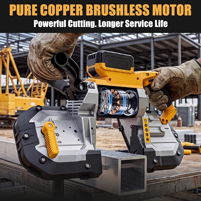 5-Inch Brushless Cordless Band Saw for DEWALT 20V MAX, 6-Speed, Tool Only