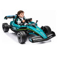 Officially Licensed Aston Martin AMR26 24V F1 Kids Ride-On Car, 4WD, Parent Remote, Up to 4.8 MPH, Bluetooth, Ages 3+, Green