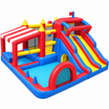 YorRover Large Inflatable Bounce House with Double Long Slides, Bounce Slide & 650W Blower, Up to 10 Kids, 794 lb Capacity, Ages 3+