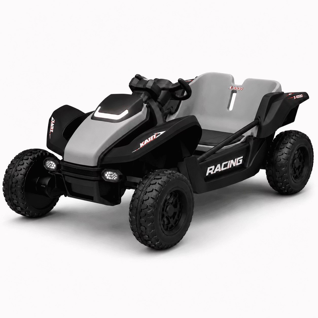 24V Ride On Car for Kids, 2-Seater UTV with 4WD 300W Motor, Remote Control, Slow Start & Spring Suspension, Bluetooth, LED Lights, Birthday / Xmas Gift for Boys and Girls