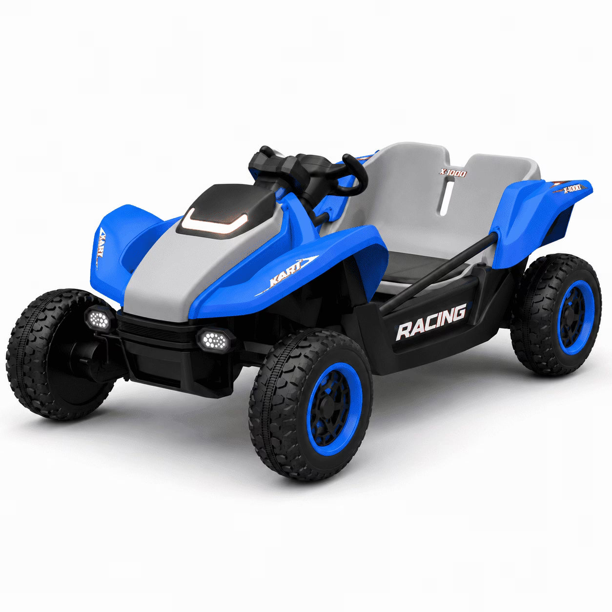 24V Ride On Car for Kids, 2-Seater UTV with 4WD 300W Motor, Remote Control, Slow Start & Spring Suspension, Bluetooth, LED Lights, Birthday / Xmas Gift for Boys and Girls
