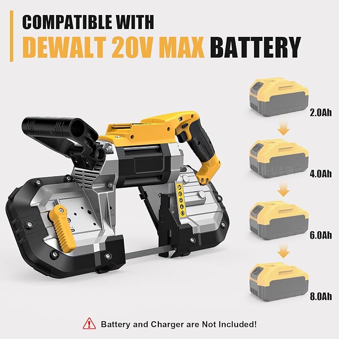 5-Inch Brushless Cordless Band Saw for DEWALT 20V MAX, 6-Speed, Tool Only
