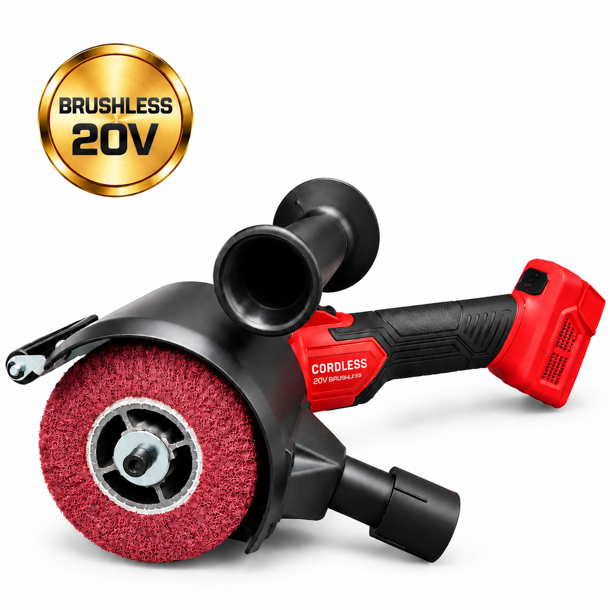 20V MAX Cordless Burnishing Machine, Brushless 6-Speed Surface Conditioning Tool, 600–2500 RPM, Compatible with Milwaukee M18 Batteries, for Metal, Wood and Plastic, Tool Only