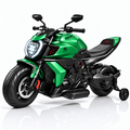 YorRover 24V Kids Ride-on Motorcycle, Ducati Licensed, Dual Motors, Training Wheels