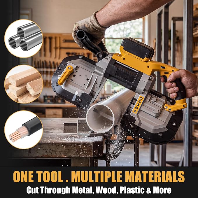 5-Inch Brushless Cordless Band Saw for DEWALT 20V MAX, 6-Speed, Tool Only