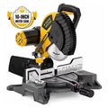 10 Inch Corded Miter Saw for Aluminum and PVC, 10 Amp, 100T TCT Blade Included, 47° Left/Right Miter, Laser Guide