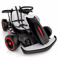Electric Go Kart for Kids Ages 6-12, 24V Ride On Toy with 300W Motor, 5 MPH Top Speed, Slick Tires for Drifting, Soft Start, 5-Point Safety Harness, Bluetooth Music, Ideal Gift for Kids
