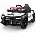 Kids Ride On Police Car, 12V Electric Car w/2.4G Remote Control, Siren, Speaker & Flashing Police Lights, Bluetooth Music & USB, Birthday & Christmas Gift for Kids Ages 3-5